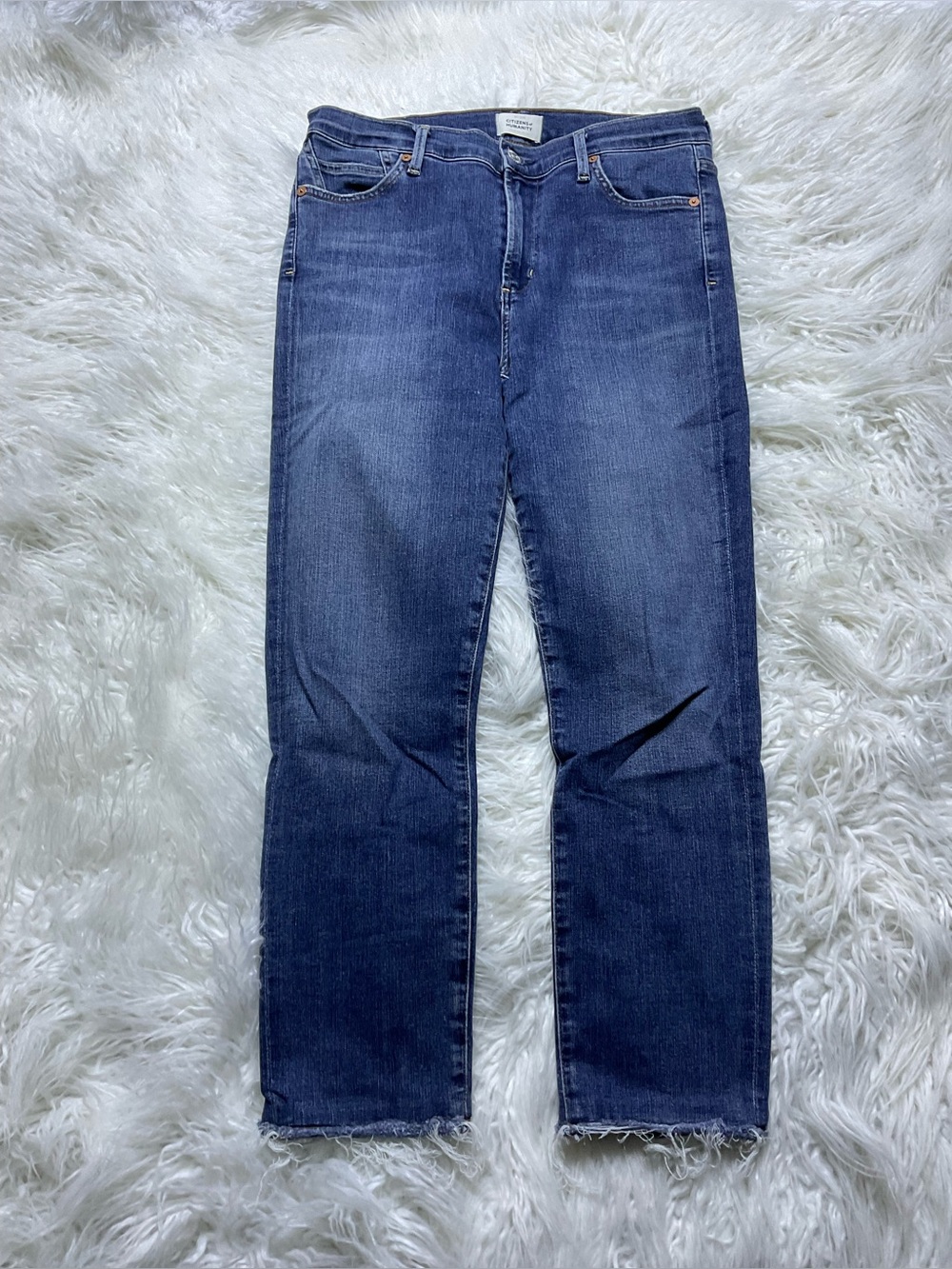Citizens of Humanity Rocket Ankle in Tide Mid Rise Skinny Stretch Jeans